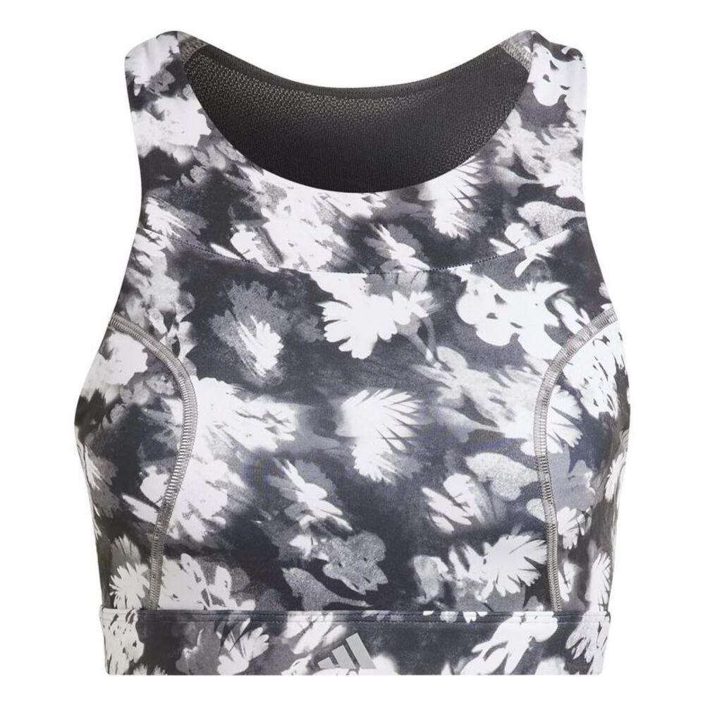 Adidas Womens/Ladies Snug Fit Running Sports Bra / Black Print